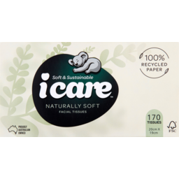 Photo of Icare Naturally Soft Everyday Facial Tissues 170 Pack
