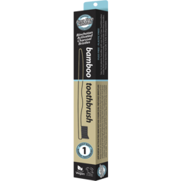 Photo of FUSS FREE NATURALS Bamboo Toothbrush Soft Charcoal
