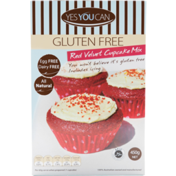 Photo of Yes You Can Gluten Free Red Velvet Cupcake Cake Mix 450g