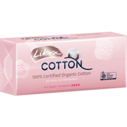 Photo of Libra Cotton Tampons Super 16 Pack