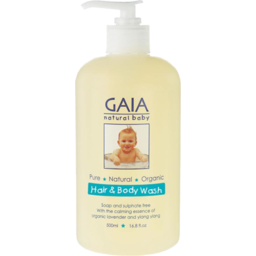 Photo of Gaia Natural Baby Hair & Body Wash 500ml 500ml