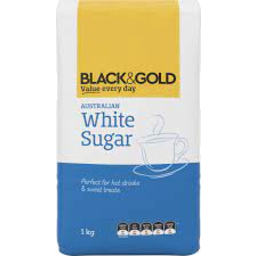 Photo of Black & Gold White Sugar 3kg