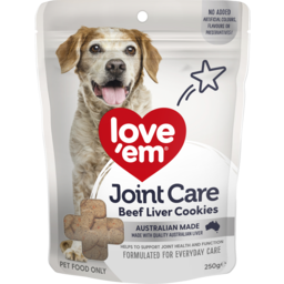 Photo of Love'em Joint Care Beef Liver Cookies Dog Treats 250g 250g