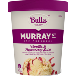 Photo of Bulla Murray Street Ice Cream Vanilla & Boysenberry Swirl