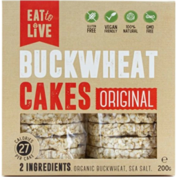 Photo of EAT TO LIVE Buckwheat Cakes Original 220g