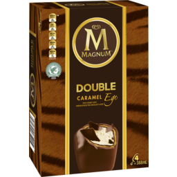 Photo of Magnum Ice Cream Dessert Sticks Double Caramel Frozen 4 Pack