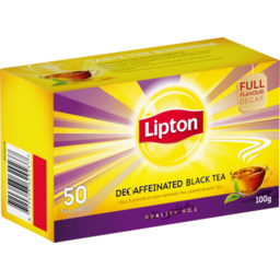 Photo of Lipton Tea Bags Black Tea Decaffeinated 50s