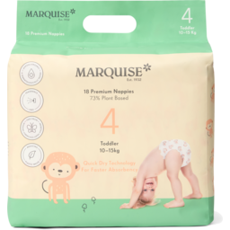 Photo of Marquise Premium Nappies Size 4 Toddler 18 Pack