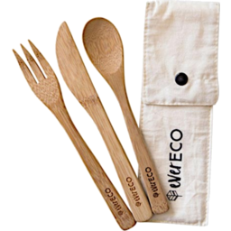 Photo of EVER ECO:EE Bamboo Cutlery Set W/ Pouch
