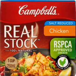 Photo of Campbells Real Stock Chicken Salt Reduced 250ml