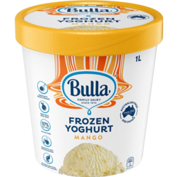 Photo of Bulla Frozen Yoghurt Mango 1L