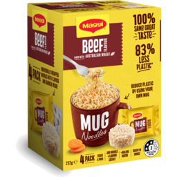 Photo of Maggi 2 Minute Noodles Mug Beef 4x58gm
