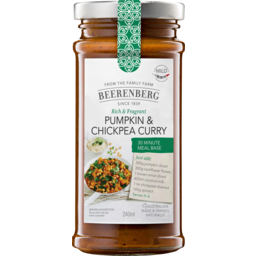 Photo of Beerenberg Pumpkin Chickpea Curry Meal Base 240ml