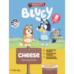 Photo of Arnott's Bluey Flavoured Snacks Cheese 8 Packs 168g