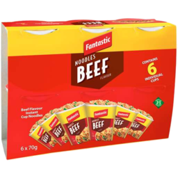 Photo of Fantastic Cup Noodles Beef 6x70g