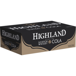 Photo of Highland Scotch Whisky & Cola 4.8% 4 X 6 X 375ml Can 6.0x375ml