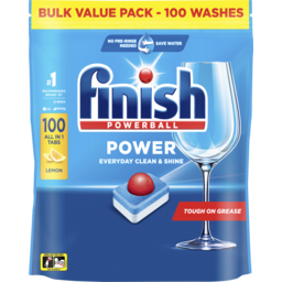 Photo of Finish Power Dishwashing Tablets Lemon Sparkle 100 Pack