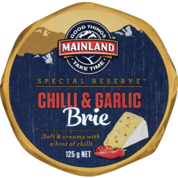 Photo of Mainland Special Reserve Cheese Chilli & Garlic Brie 125g