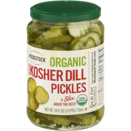 Photo of Woodstock Organic Kosher Dill Pickles Sliced 