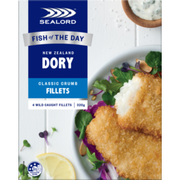 Photo of Sealord Fish Fillets Dory Classic Crumb 320g