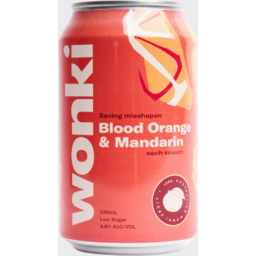 Photo of Wonki Blood Orange & Mandarin Seltzer