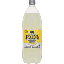 Photo of Soft Drinks, Solo Zero Sugar Thirst Crusher Original Lemon 1.25 litre
