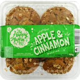 Photo of The Happy Muffin Apple Cinnamon  4pk 420gm