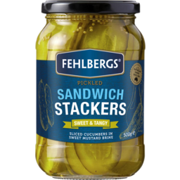 Photo of Fehlbergs Pickled Cucumber Sandwich Stackers
