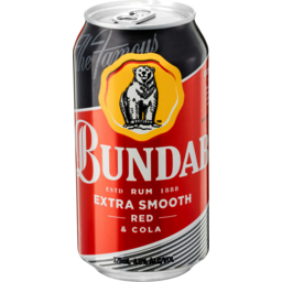 Photo of Bundaberg Extra Smooth Red Rum & Cola 375ml