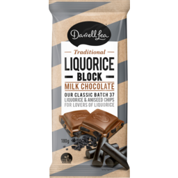 Photo of Darrell Lea Licquorice Milk Chocolate Block 180g