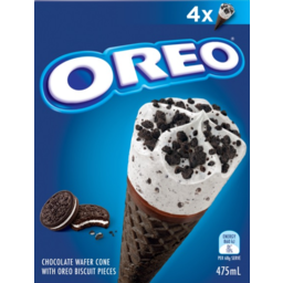 Photo of Oreo Ice Cream Cone 4pk 475ml