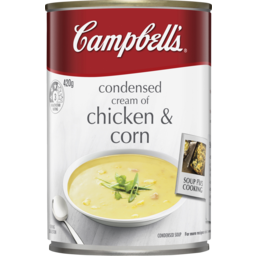 Photo of Campbells Condensed Cream Of Chicken & Corn Soup 420g