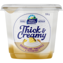 Photo of Dairy Farmers Thick & Creamy Queensland Pineapple & Passionfruit Yoghurt 550g