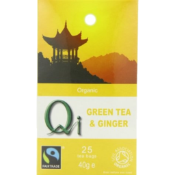 Photo of Qi Green Tea Ginger Bags 25pk