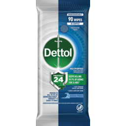 Photo of Dettol Protect 24 Multipurpose Disinfectant Wipes Ocean Fresh 90 Pk 90