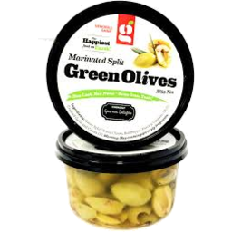 Photo of Genobile Saba Marinated Green Split Olives 375g
