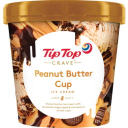 Photo of Tip Top Crave Ice Cream Peanut Butter 1.2L