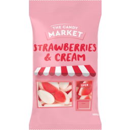 Photo of Candy Market Strawberries & Cream 150gm