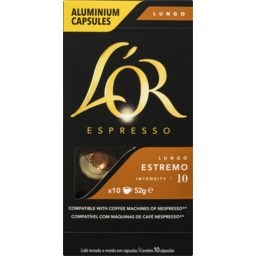 Photo of Lor Espresso Lungo Estremo Intensity 10 Coffee Capsules 10 Pack
