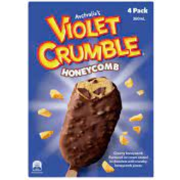 Photo of Violet Crumble Ice Cream Stick 4 Pack