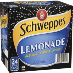 Photo of Schweppes Lemonade Cans Multipack 375ml 24 Pack