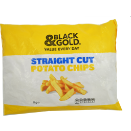 Photo of Black & Gold Straight Cut Potato Chips 1kg