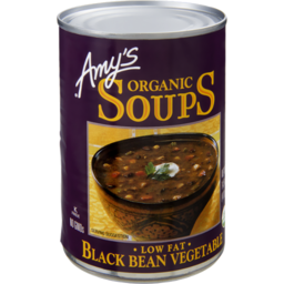Photo of 	AMY'S KITCHEN SOUP BLACK BEAN VEGETABLE 411GM