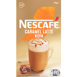 Photo of Nescafe Caramel Latte Decaf Coffee Sachets 10 Pack