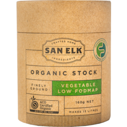 Photo of Stock - Vegetable Low Fodmap 160gm Organic (Finely Ground) San Elk