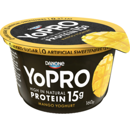 Photo of Danone Yopro Yopro High Protein Mango Yoghurt 160g