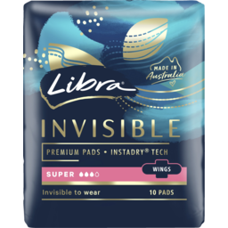 Photo of Libra Invisible Super With Wings Sanitary Pads 10 Pack