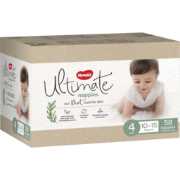 Photo of Huggies Ultimate Nappies For Boys & Girls Size 4 (10-15kg) 58 Pack 