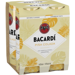 Photo of Bacardi Pina Colada Cocktail Can 250ml 4pk