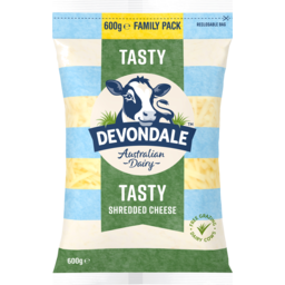 Photo of Devondale Tasty Shredded Cheese Family Pack 600g